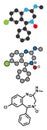 Chlordiazepoxide sedative and hypnotic drug molecule