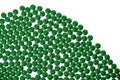 Chlorella algae green tablets isolated on white background.seaweed dietary supplements. Chlorella Powder.Spirulina algae