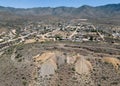 Chloride, Arizona from the air Royalty Free Stock Photo