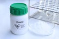 Chlorine in chemical container , chemical in the laboratory and industry