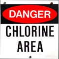 Chlorine Danger Sign