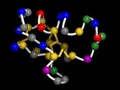 Chlorotoxin scorpion toxin. Peptide toxin present in deathstalker scorpion venom. Blocks chloride channels