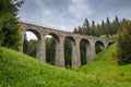 The Chmaros viaduct, stone railway bridge near of The Telgart Royalty Free Stock Photo