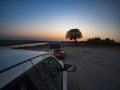 The Chobe National Park at sunrise in Botswana, Africa