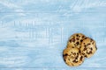 Choc Chip Biscuits Royalty Free Stock Photo