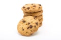 Choc Chip n Hazlenut Biscuits Royalty Free Stock Photo