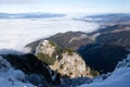Choc Summit View, Krauzov zub, Chocske vrchy, Liptov & Orava Regions, Slovakia Royalty Free Stock Photo