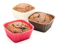 Choccolate brown muffin dessert or cupcakes Royalty Free Stock Photo