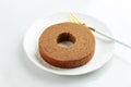 Chocholate Baumkuchen Germany Dessert on White Table