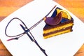 Chocholate orange cake. Royalty Free Stock Photo