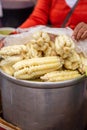 Choclo - Peruvian Steamed Corn Royalty Free Stock Photo