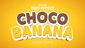 Choco Banana 3d Editable Text Effects Templates