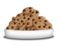 Choco Chip Cookies Royalty Free Stock Photo