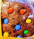 Choco chip cookies close up Royalty Free Stock Photo