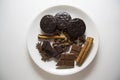 Choco with coffee and cinnamon 10 Royalty Free Stock Photo