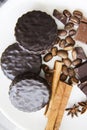 Choco with coffee and cinnamon 04 Royalty Free Stock Photo