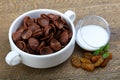 Choco corn flakes Royalty Free Stock Photo