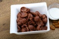 Choco corn flakes Royalty Free Stock Photo