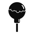 Choco lollipop icon, simple style