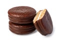 Choco pie chocolate biscuits Royalty Free Stock Photo