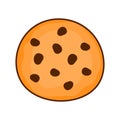 Chocochip Cookies Food Bakery Icon Cartoon PNG Illustration