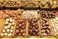 Chocolat sweets sold at the market