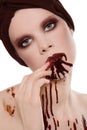 Chocolate addiction Royalty Free Stock Photo