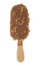 Chocolate almonds icelolly Royalty Free Stock Photo