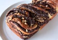 Chocolate Babka Bread Royalty Free Stock Photo