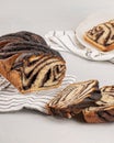 Chocolate Babka Royalty Free Stock Photo
