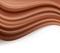 Chocolate background. abstract creamy brown waves flowing Royalty Free Stock Photo