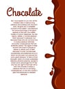 Chocolate background with copy space.