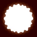 Chocolate background. Round frame