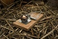 Chocolate Baited Mousetrap Royalty Free Stock Photo