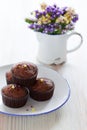 Chocolate banana muffins