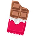 Chocolate Bar Candy Illustration Vector Royalty Free Stock Photo