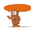 Chocolate Bar Character Royalty Free Stock Photo