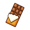Chocolate Bar Icon Royalty Free Stock Photo