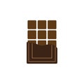 Chocolate bar icon - vecto rsign