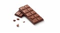 Chocolate Bar Look Dilicious on Blurry White Background Royalty Free Stock Photo