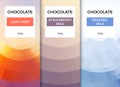 Chocolate bar packaging template design. Chocolate branding product pattern. Vector luxury design package Royalty Free Stock Photo