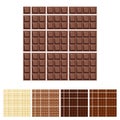 Chocolate bar realistic of Vector Illustration