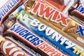 Chocolate Bars Bounty Mars Snickers Twins Picnic Close-up background