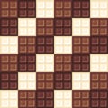 Chocolate bars seamless pattern Royalty Free Stock Photo