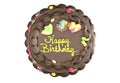 Chocolate Birthday Cake Royalty Free Stock Photo