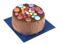 Chocolate Birthday Cake Royalty Free Stock Photo