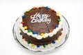 Chocolate Birthday Cake Royalty Free Stock Photo