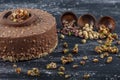 Chocolate birthday cake with croquant. Age Cakes Chocolate Caramel Cakes. A Beautifully Designed Presentation Ready Birthday Cake