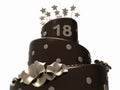 Chocolate birthday cake - 18 years