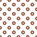 Chocolate biscuit pattern seamless vector